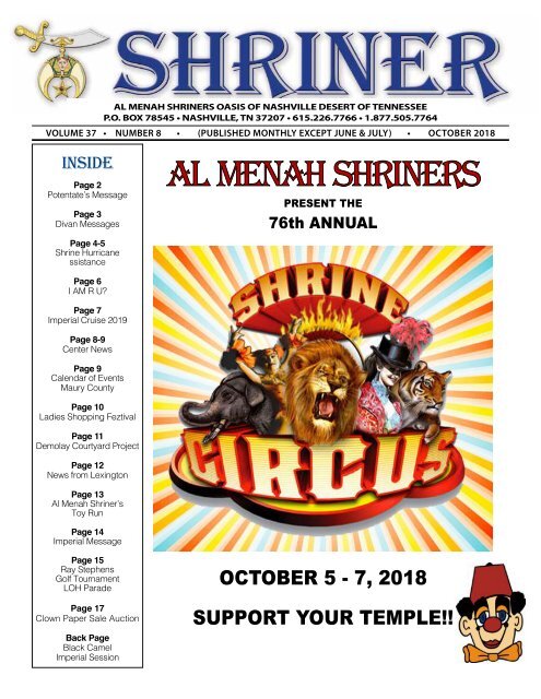 SHRINER OCTOBER 2018