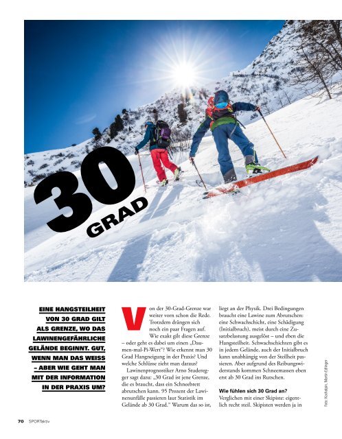 SPORTaktiv Skitourenguide 2018