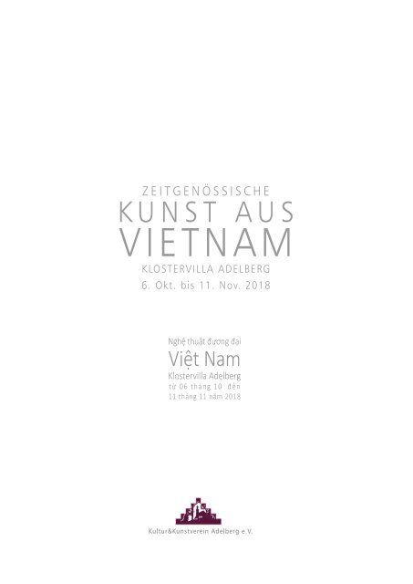 Zeitgenössische Kunst aus Vietnam in Adelberg