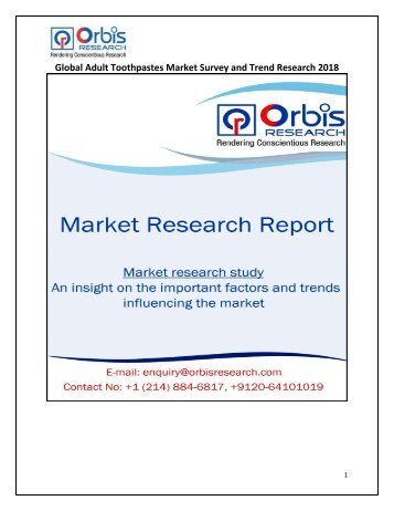 Global Adult Toothpastes Market