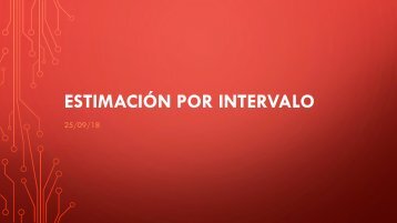 Estimación por intervalo