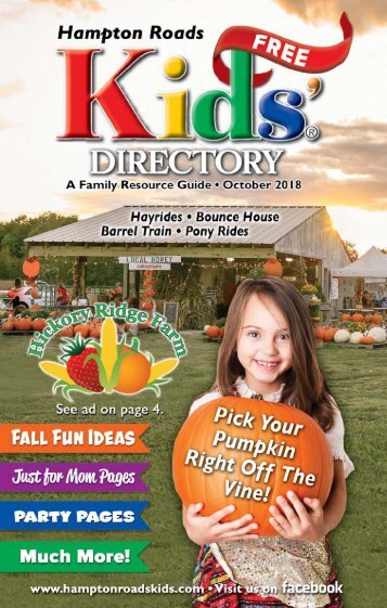 Hampton Roads Kids' Directory: October 2018 Issue