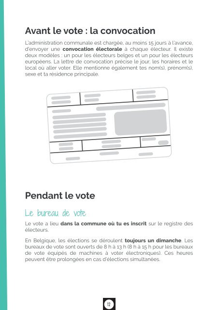 Je vote - Mode d'emploi - Elections 2018-2019