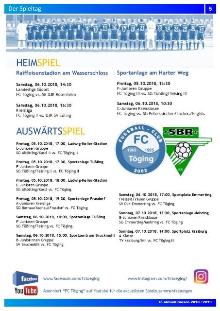 "fc aktuell" Saison 2018-19 Ausgabe 7