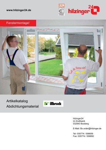 Artikelkatalog Abdichtungsmaterial - Hilzinger