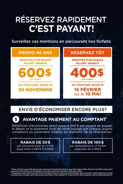 Brochure Forfaits accompagnés 2019 - édition 40e anniversaire