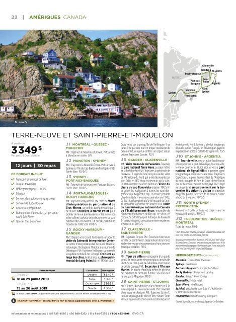 Brochure Forfaits accompagnés 2019 - édition 40e anniversaire