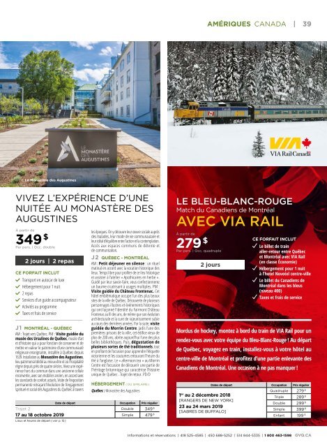 Brochure Forfaits accompagnés 2019 - édition 40e anniversaire