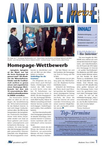 AK News 03/01 - WT-Akademie