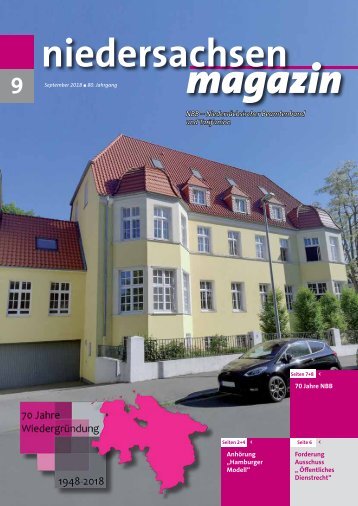 Niedersachsen Magazin September 2018