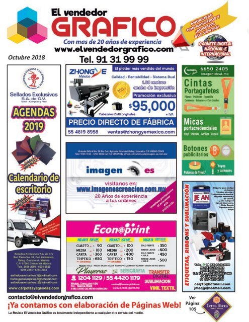 Revista El Vendedor Gráfico Octubre 2018