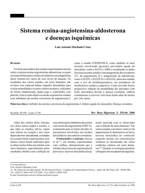 Artigo - Sistema renina-angiotensina-aldosterona