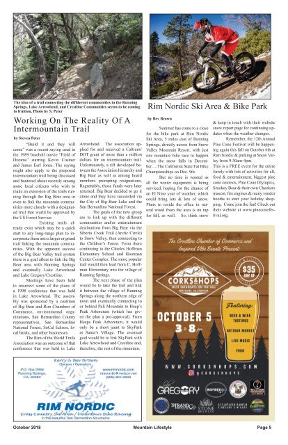 Oct2018-Mountain Lifestyle-Running Springs edition