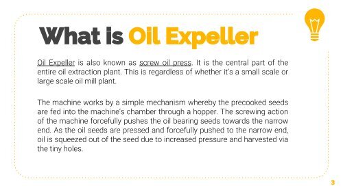Oil Expeller Manufacturer