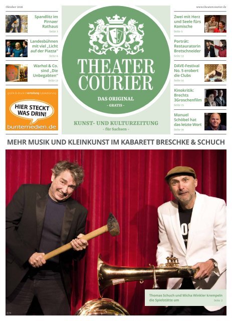 TheaterCourier Oktober 2018