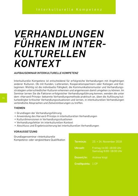 Programm Wintersemester 2018 / 2019 - Competence & Career Center Hochschule RheinMain