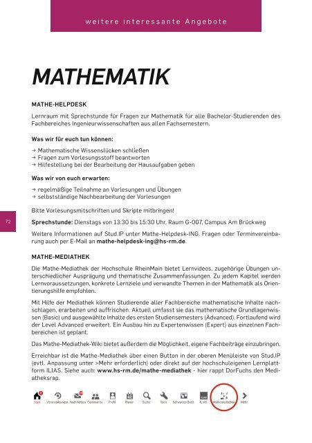 Programm Wintersemester 2018 / 2019 - Competence & Career Center Hochschule RheinMain