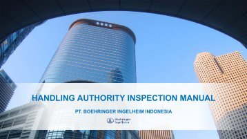 HANDLING AUTHORITY INSPECTION MANUAL