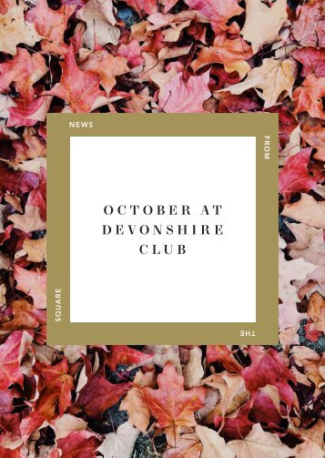 October at Devonshire Club