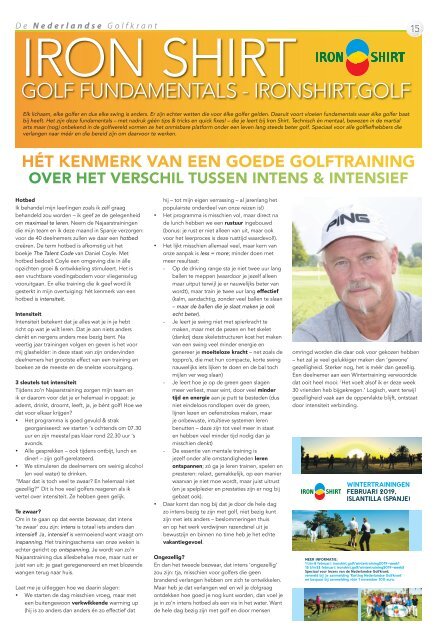 De Nederlandse Golfkrant oktober 2018