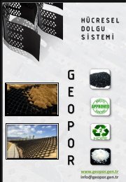 Geopor Geocell Katalog www.geopor.gen.tr