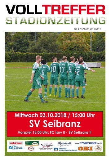 3. Ausgabe Stadionzeitung 2018/19