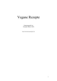 Vegane Rezepte, Alexander Blickle (PDF) - Umstellung