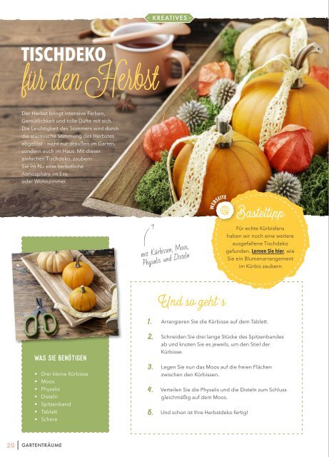 Das Magazin für Gartenträumer | Herbst 2018