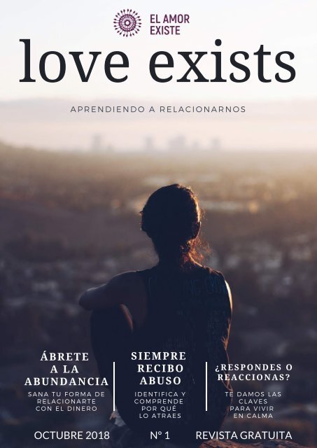 revista LOVE EXISTS octubre 2018