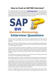 How to Crack an SAP BW Interview-converted