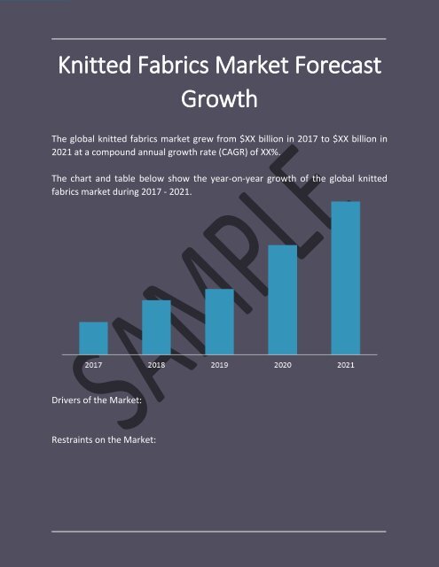 Knitted Fabrics Global Market Report 2018
