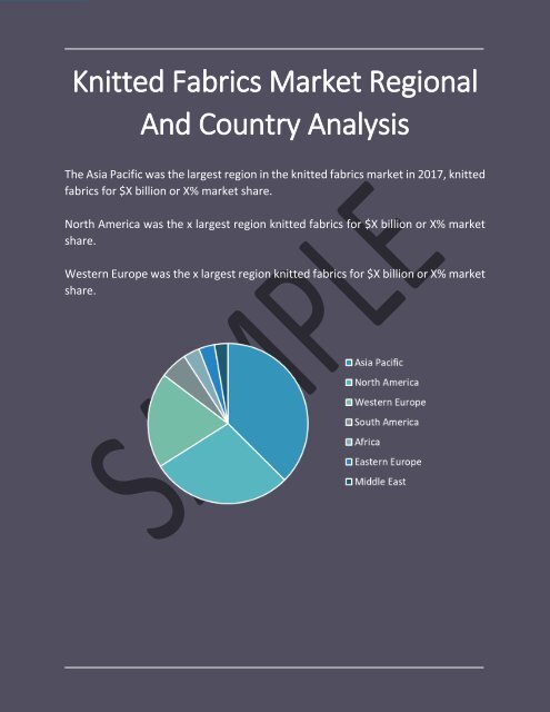 Knitted Fabrics Global Market Report 2018