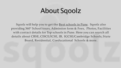 Best Schools in Pune