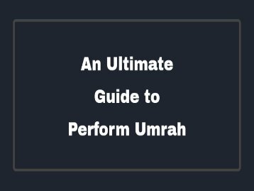 A Simple Guide to Umrah