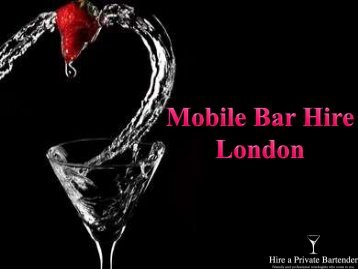 Mobile Bar Hire for Birthday Parties