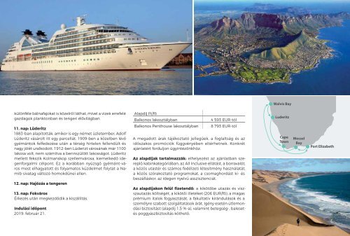 Prémium utak 2018/2019 utazóinak 