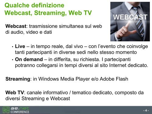 Webcast per l'E-Learning (2018)