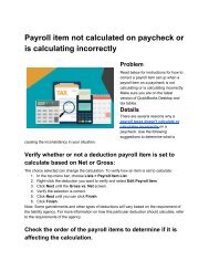 Payroll taxes not calculated on paycheck or is calculating incorrectly_ PosTechie™