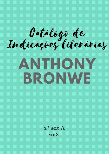 Catálogo Anthony Browne - 2oA - 2018