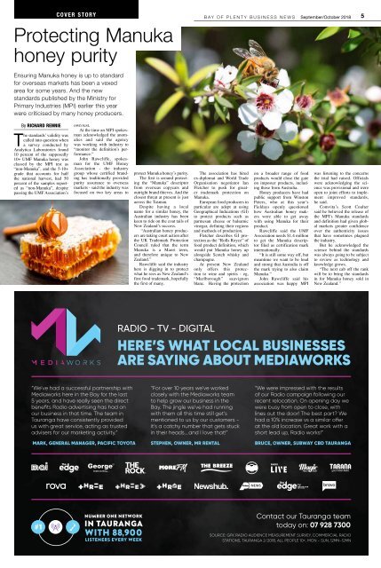 BAY OF PLENTY BUSINESS NEWS SEP/OCT 2018