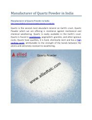 Manufacturer of Quartz Powder in India-converted