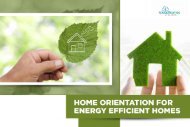 HOME ORIENTATION FOR ENERGY EFFICIENT HOMES