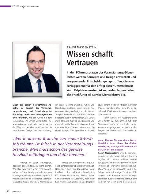 pma Ausgabe 1/2018