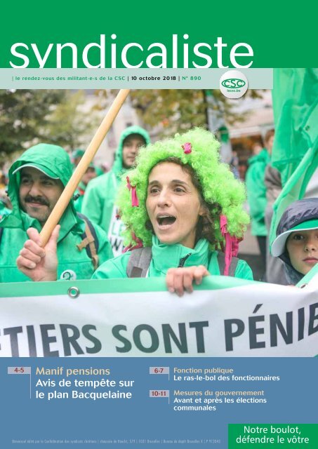 Syndicaliste octobre 2018