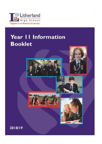 LHS Year 11 Information Booklet 2018 - 19