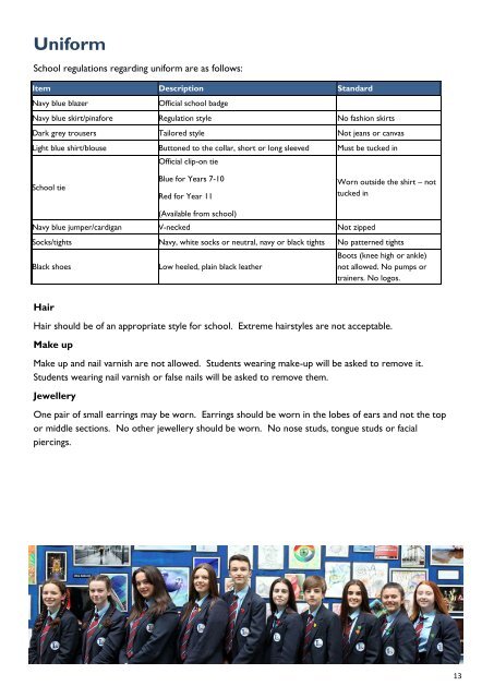 LHS Year 11 Information Booklet 2018 - 19