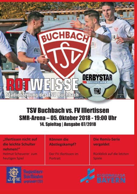 Stadionzeitung TSV Buchbach - FV Illertissen