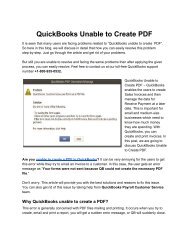 QuickBooks Unable to Create PDF - Quickbooks Not Create the Necessary PDF