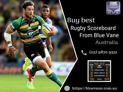 Buy Rugby Scoreboard - Blue Vane, Australia