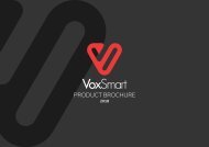 VoxSmart Product Brochure 2018